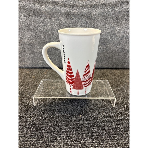 Starbucks Other - Starbucks 2017 Pine Tree Holiday Christmas Mug White & Red 13‎ Oz.